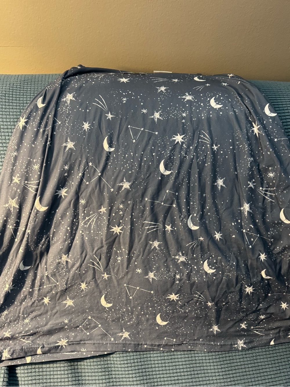 Itzy Ritzy Navy Celestial Moon & Star Car seat cover